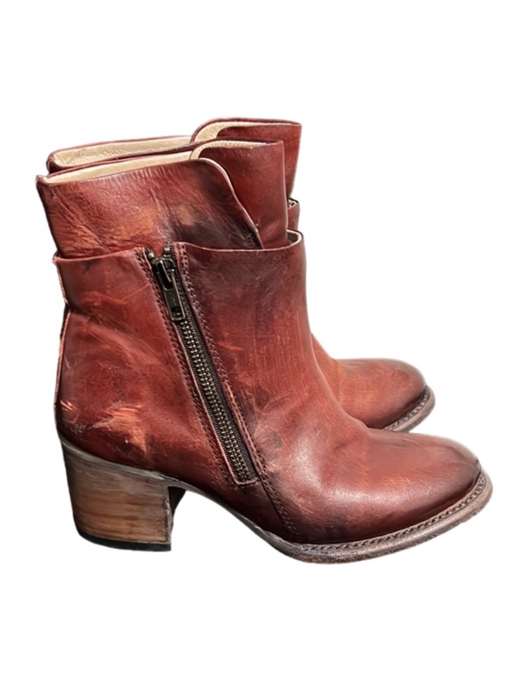 Freebird By Steven Clip Leather Boots Size 6